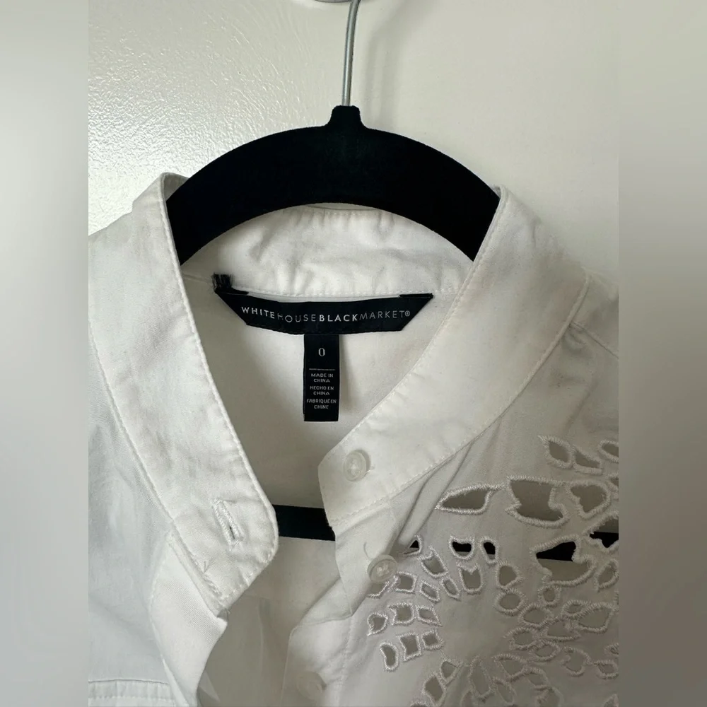 White House Black Market Poplin Shirtdress - Picture 6 of 6